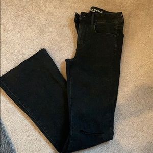 American Eagle black flare jeans